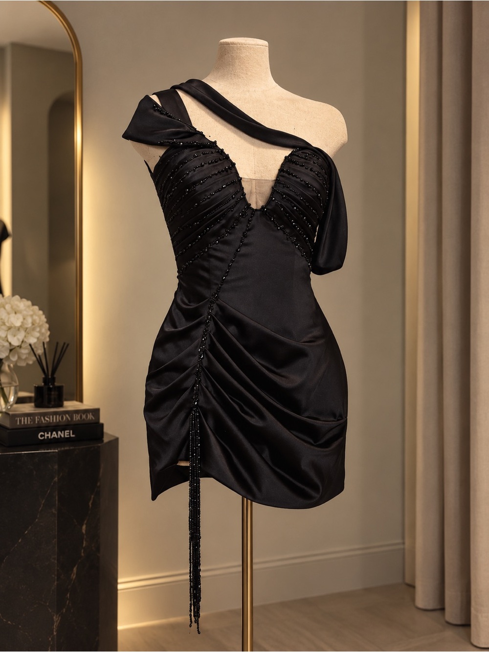 Roberto Cavalli crystal mini dress